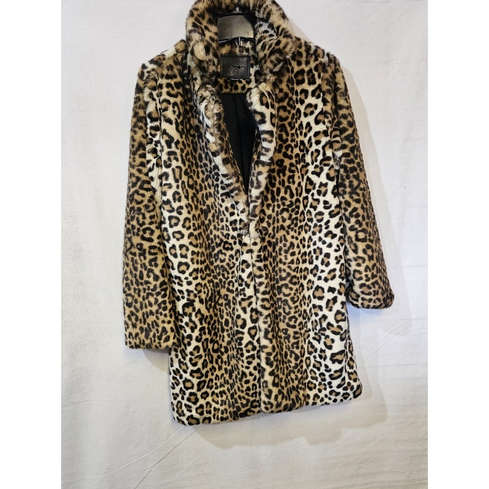 BlankeNYC Women's XS Faux Fur Coat Leopard Print - Picture 9 of 16